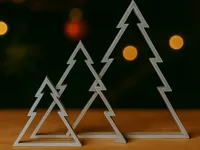 Trio de sapins de Noël minimalistes — photo 1
