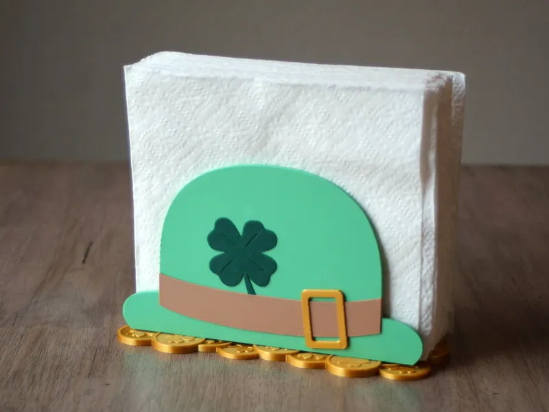 Leprechaun Hat Napkin Holder with Coin Base