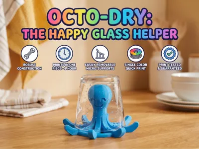 Octo-Dry  The Happy Glass Helper