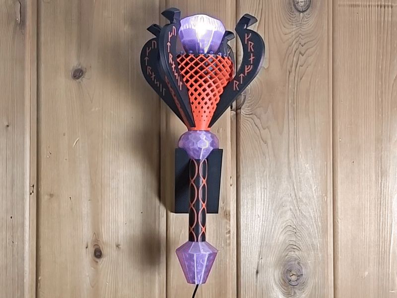 Runic Floating Gem Scepter