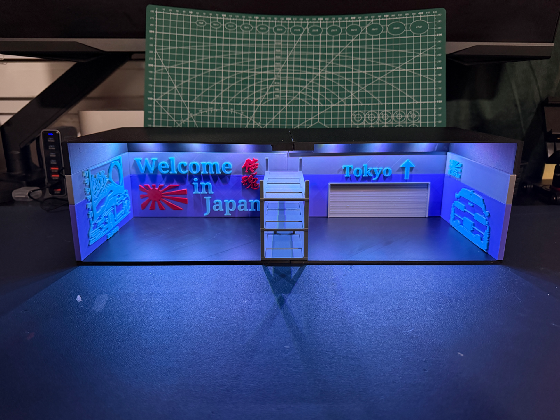 Japanesse garage for 1:64 scale cars 