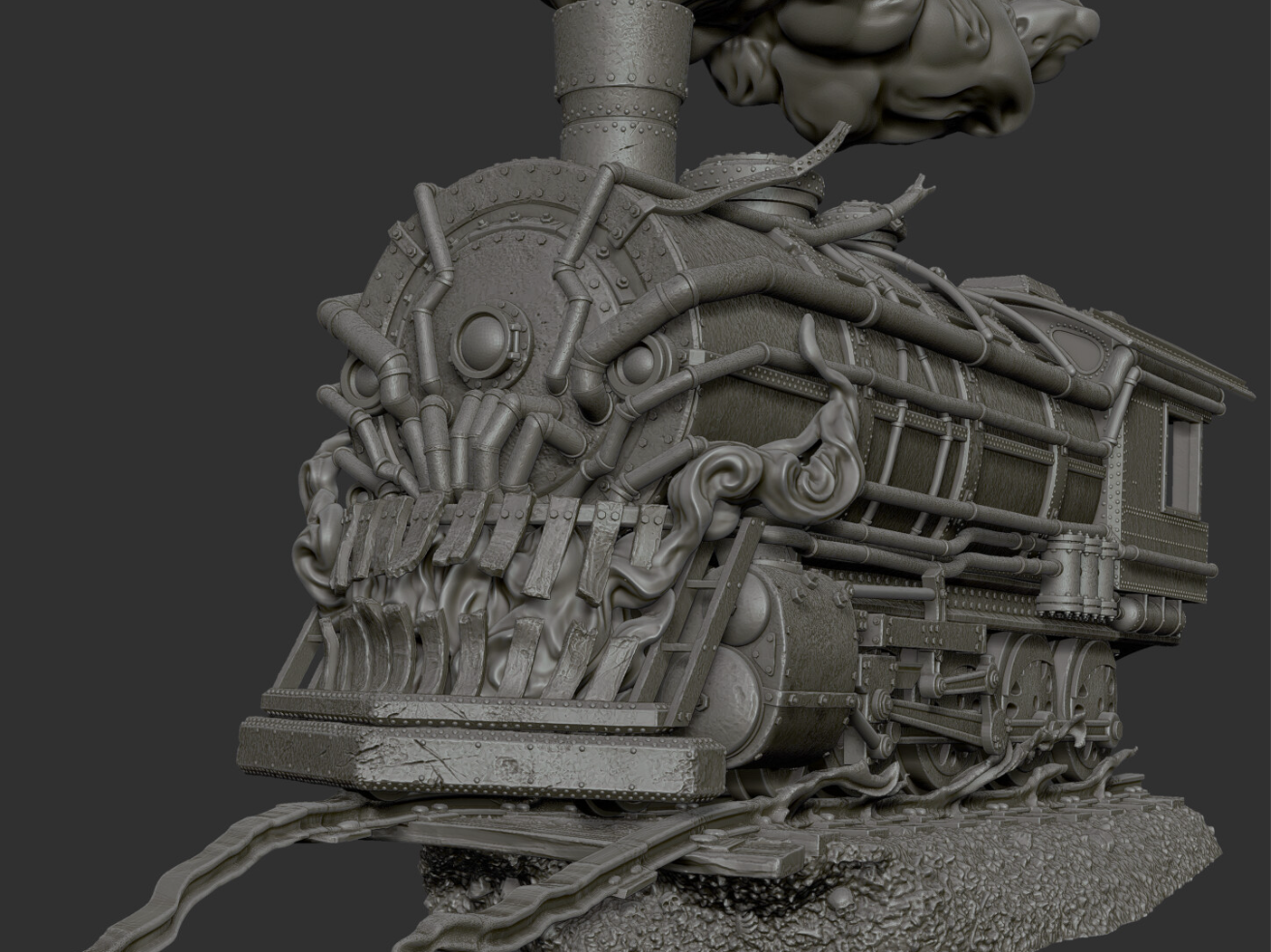 Ghostlight Express Locomotive Spectral Boss Train 