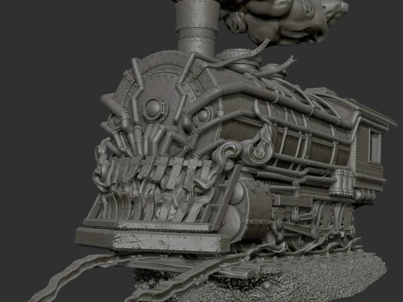 Ghostlight Express Locomotive Spectral Boss Train 
