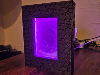 Minecraft Nether Portal Desk Light