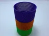 The old version has no threads, and stacked high, it easily topples