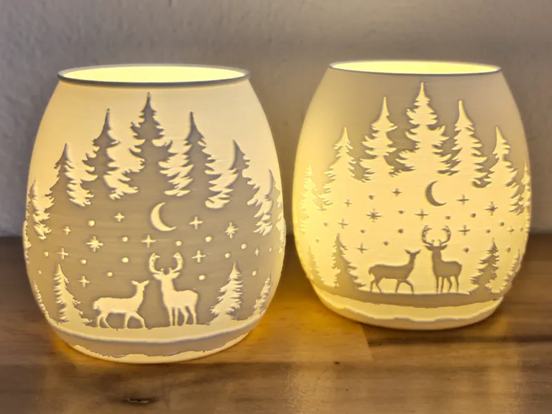 Tealight Christmas Deer lamp_3