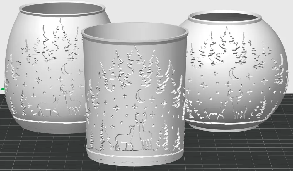 Tealight Christmas Deer lamp_3 by msprint MakerWorld: Download Free 3D ...
