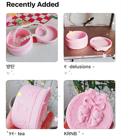 Miniatura 2 do modelo 3D Hello Kitty kitty猫k t猫 凯蒂猫可爱蝴蝶结天使螺纹收纳罐盒子