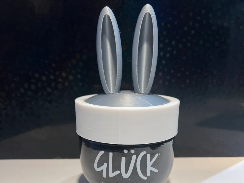 Osterhasen Glücksglas