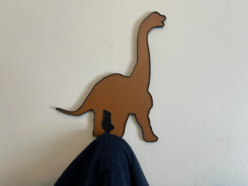 Brontosaurus - Dinosaur Coat/Key Hook