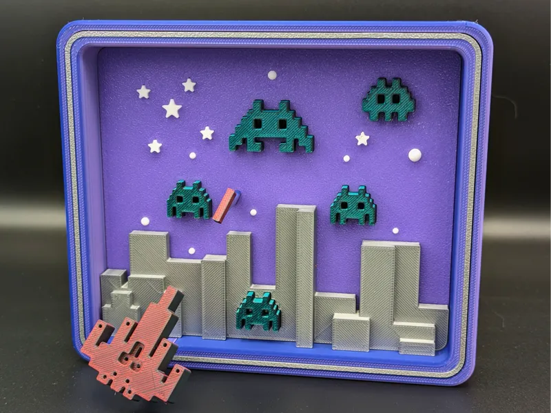 Space Invaders Diorama