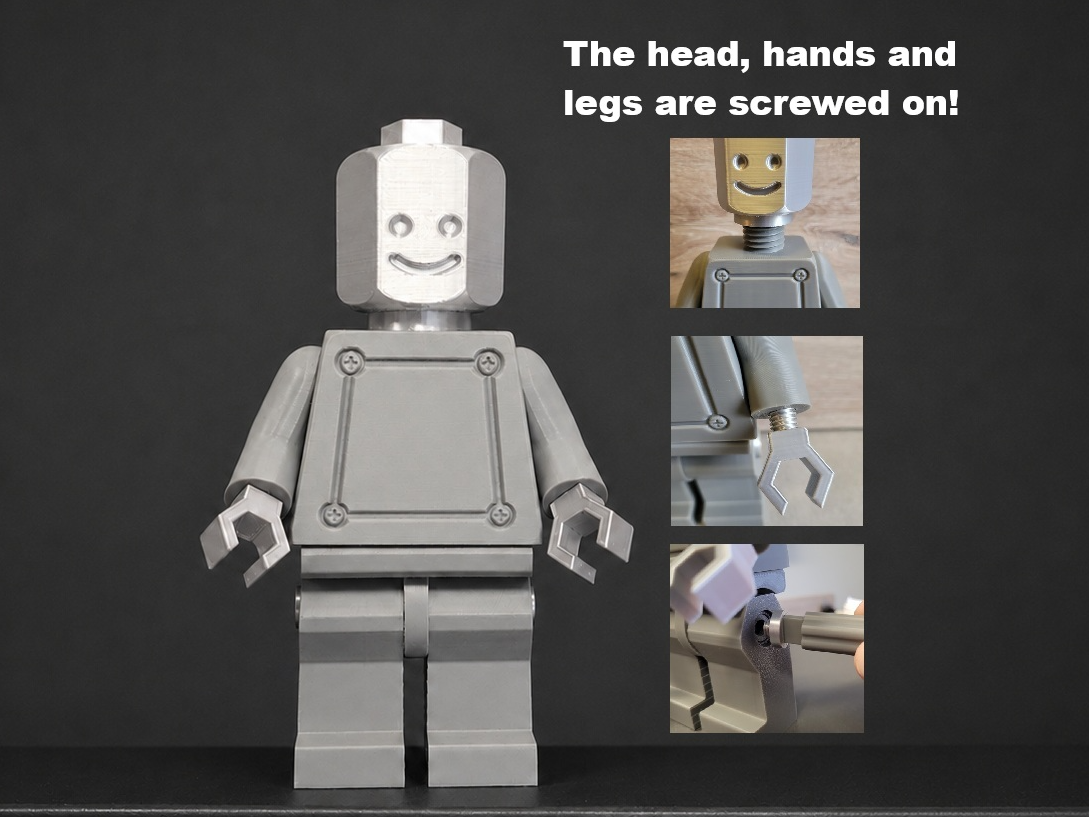 Brick Man Screw Style 3D model