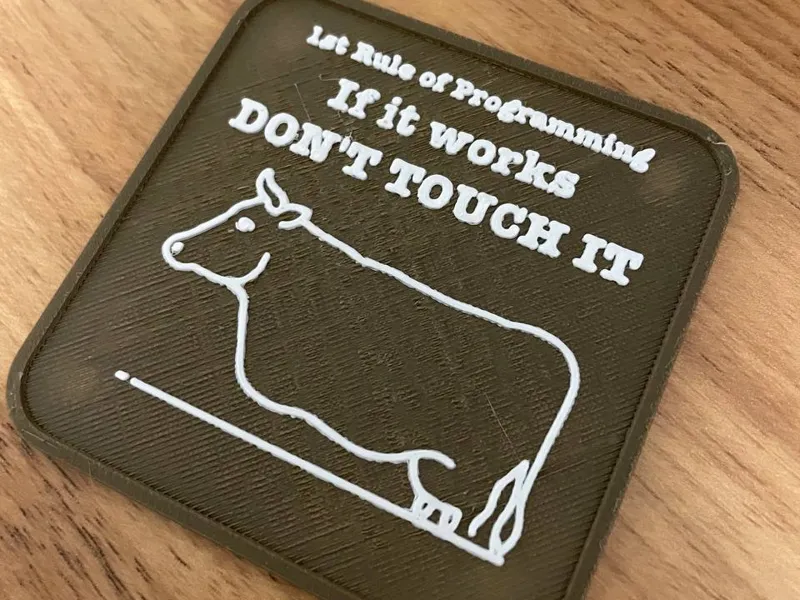 Rule of Programming - If it works, DON'T TOUCH IT