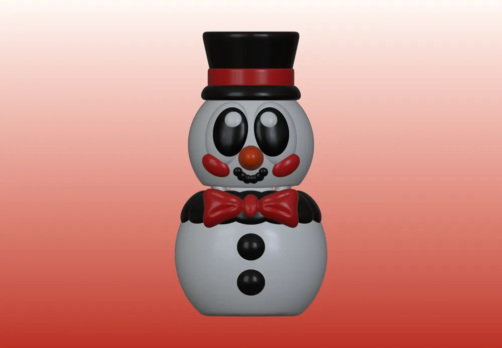 Flexi Christmas Snowman-3 - Free 3D Print Model - MakerWorld
