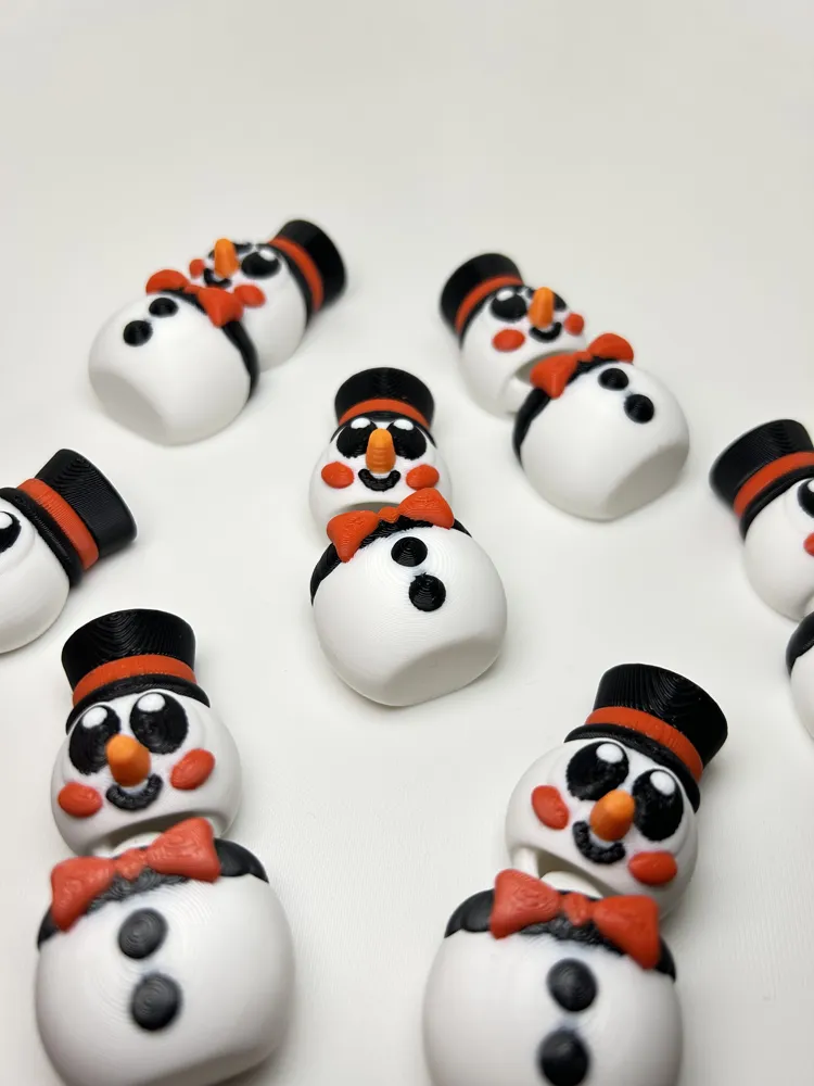 Flexi Christmas Snowman-3 - Free 3D Print Model - MakerWorld