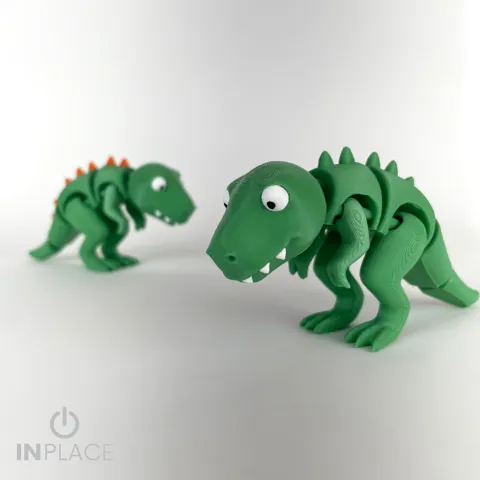 Cute T Rex Articulated view 3