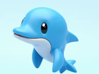 小海豚模型