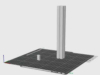 guide rail test 20cm y and 2.6 cm x z 