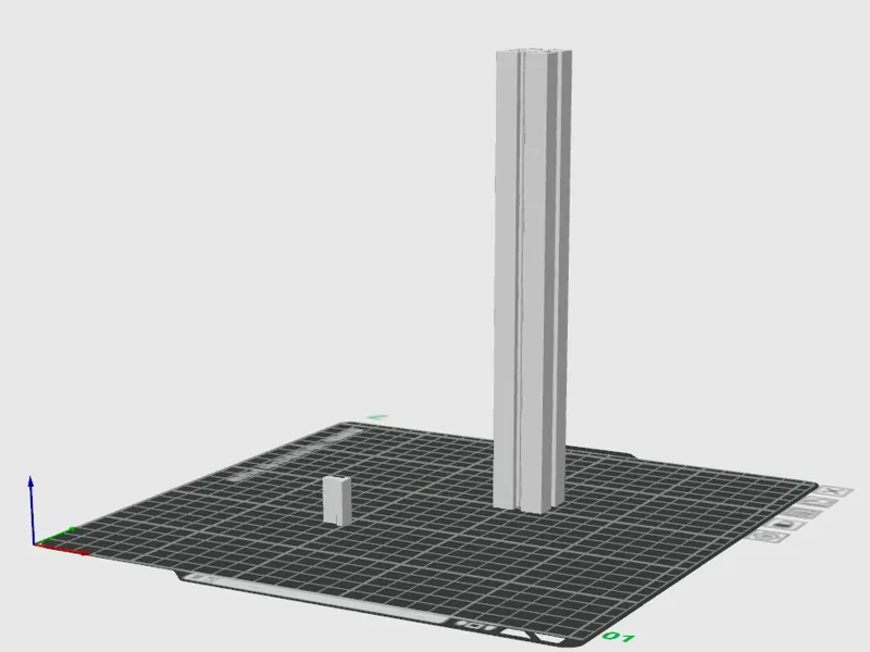 guide rail test 20cm y and 2.6 cm x z 