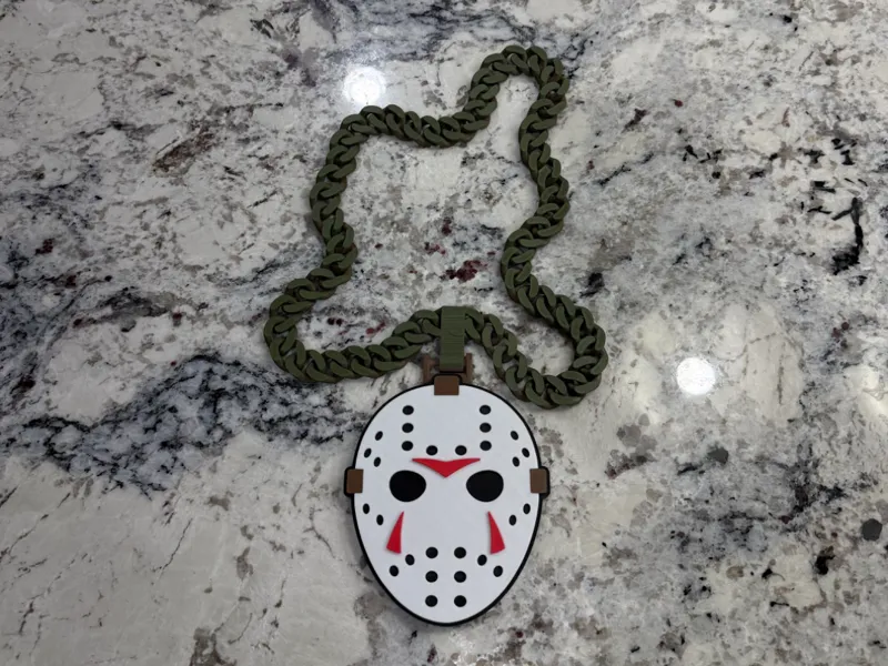 Spooky Ski Mask Chain