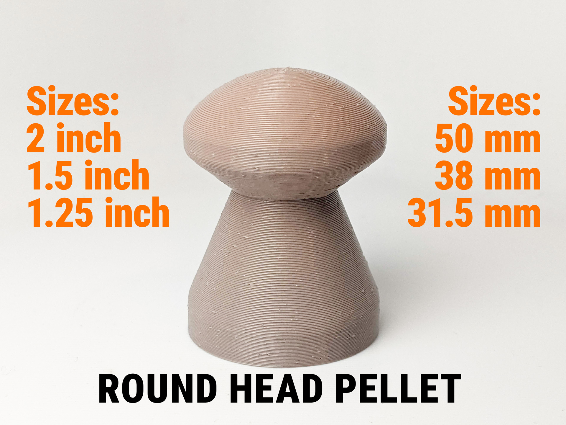 Potato cannon ROUND diabolo - 3 sizes