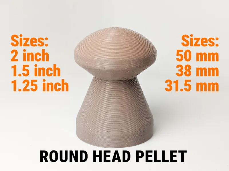 Potato cannon ROUND diabolo - 3 sizes