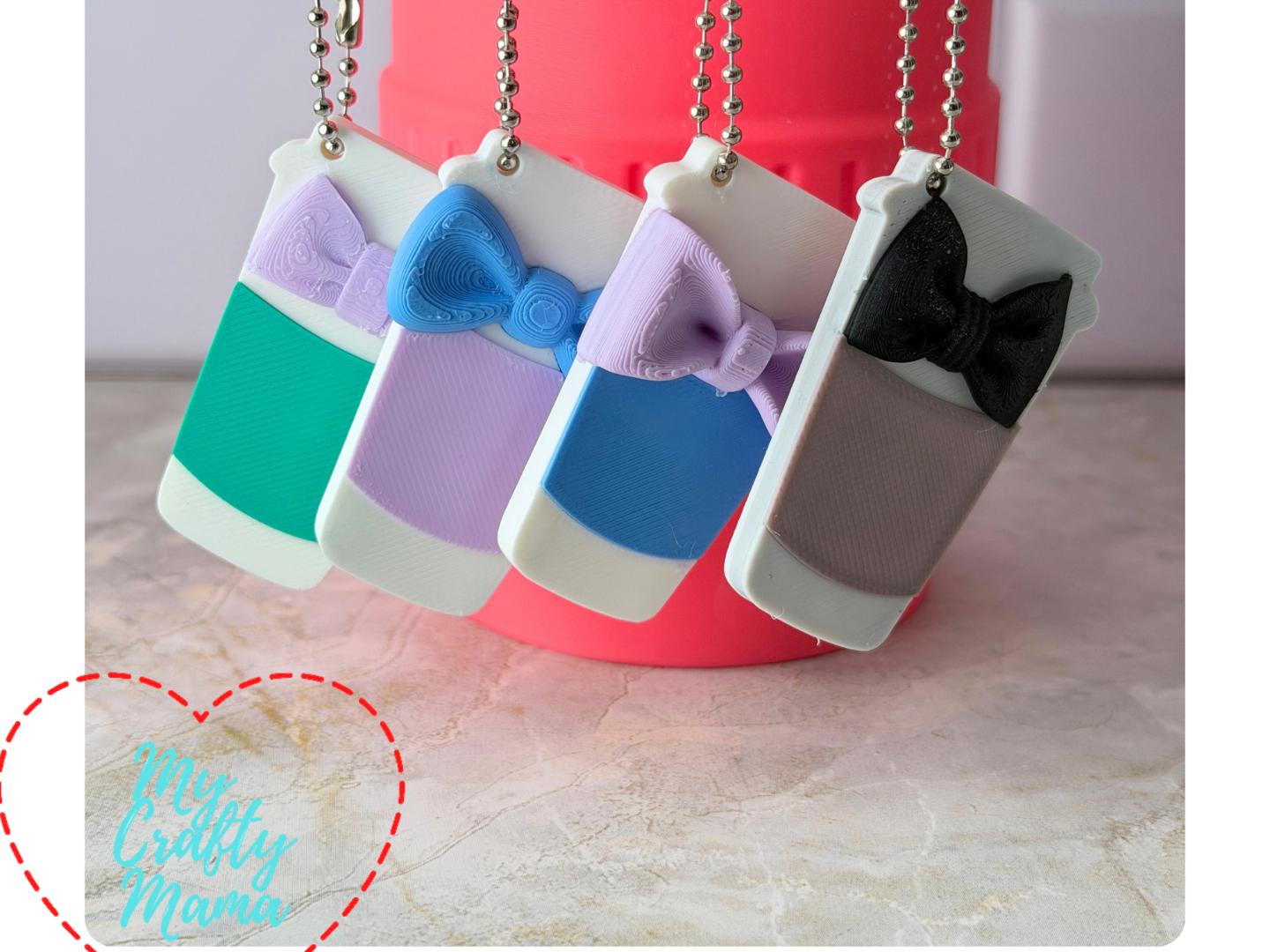 Bow Coffee Cup Can Openers - Nail Savers Set of 4