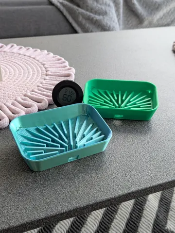 Modelo para impresión 3D: Self-Draining Soap Dish — vista de referencia 3