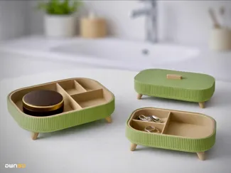 Modern Modular Organizer Tray – 3 Sizes