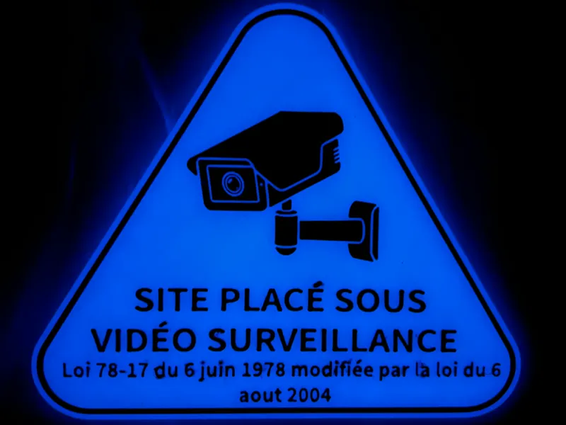 Sign Premises under video surveillance (EN)