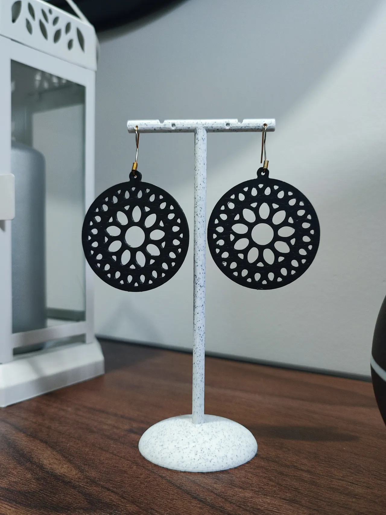 Aretes Girasol de Medianoche view 2