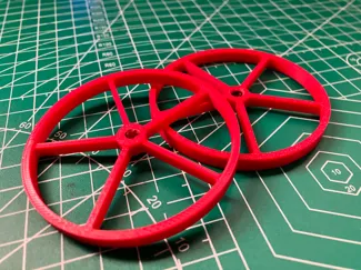 Wheel for 1/4 inch rod