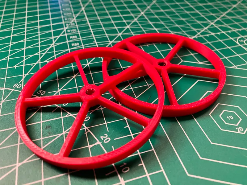 Wheel for 1/4 inch rod