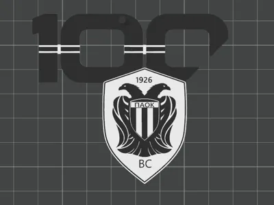 PAOK keychain 100years BC