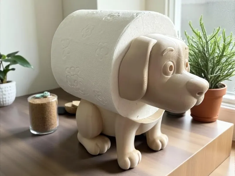 Klorollenhalter Hund