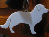 Porte-clés silhouette golden retriever — photo 1