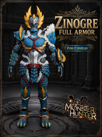 Modelo para impresión 3D: ZINOGRE FULL ARMOR — vista de referencia 2