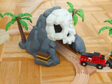 Adorno temático: Skull Rock tunnel with magnetic treasure chest — vista de referencia 2