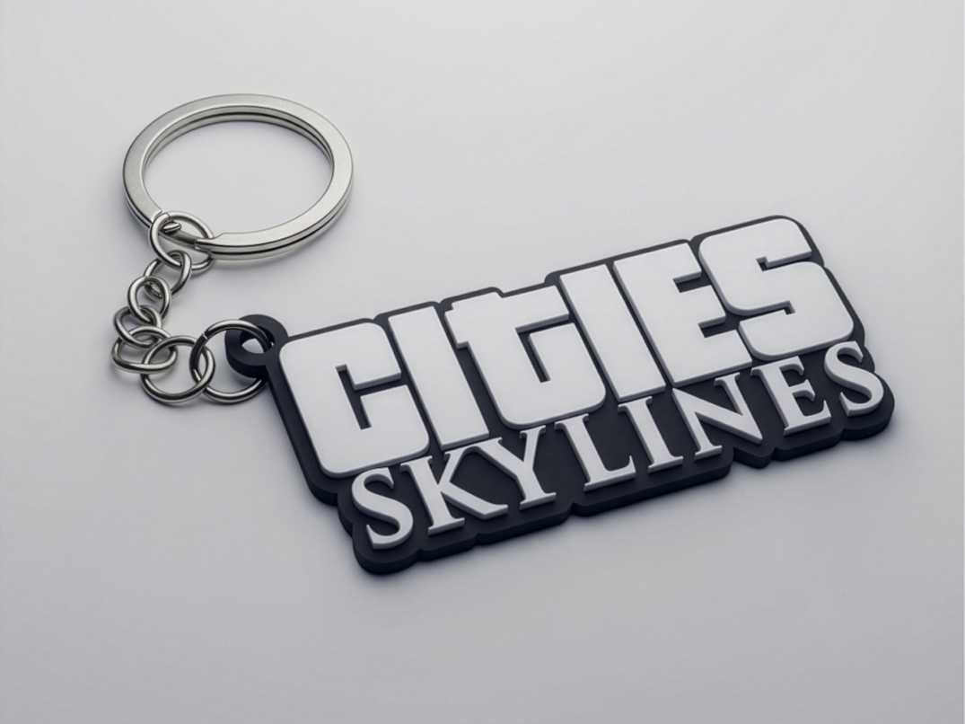 Cites Skylines Keychain 3D model