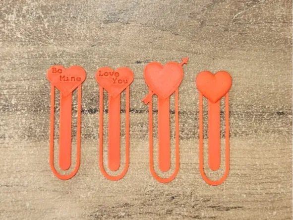 Heart Bookmark for Valentines Day