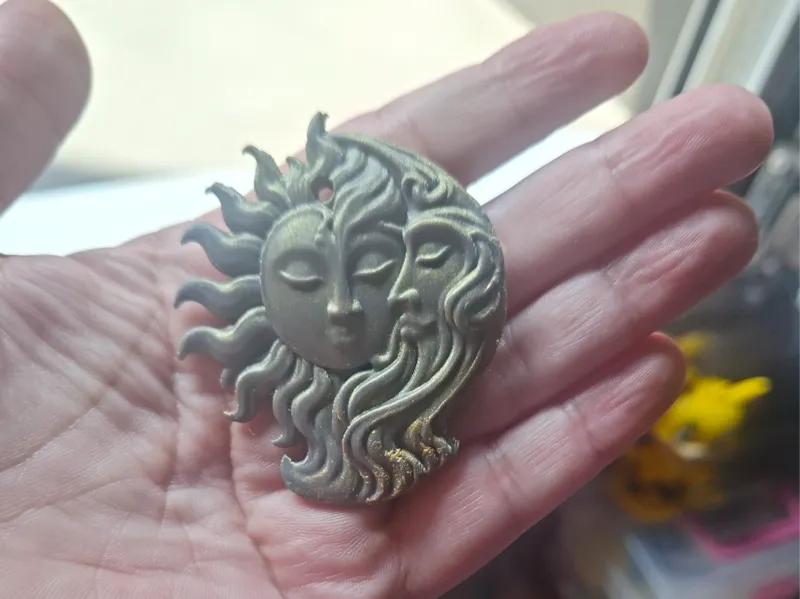 colgantes sol y luna