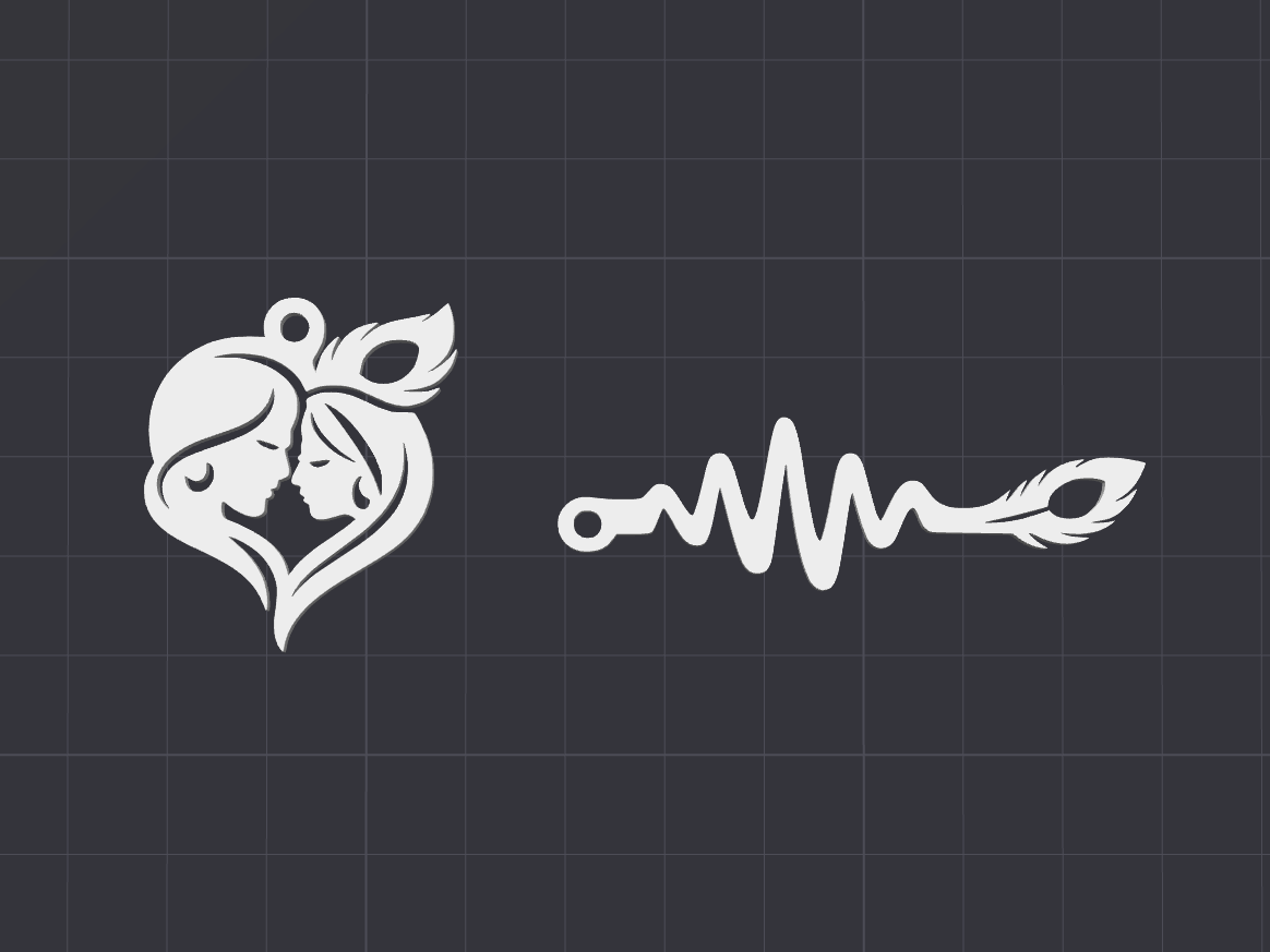 Krishna Divine Love Keychains (2 Designs)
