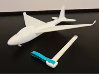 Planeur avion à élastique V2 — photo 1