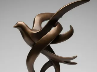 Escultura PAZ - arte e decoração