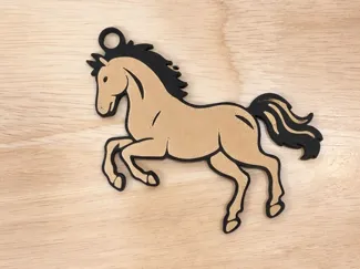 Fast Horse Keychain – 30-Minute Multi-Color Print