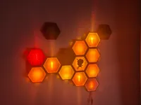 Mur hexagonal LED — photo 6