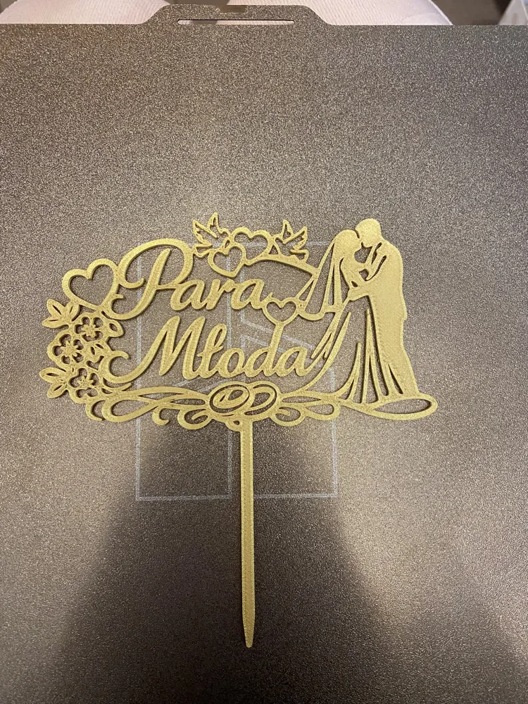 Cake and flower topper "Bride and Groom" – wedding - Free 3D Print ...