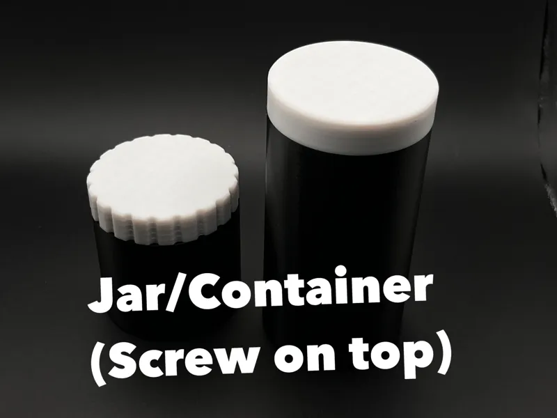 Jar with screw on top