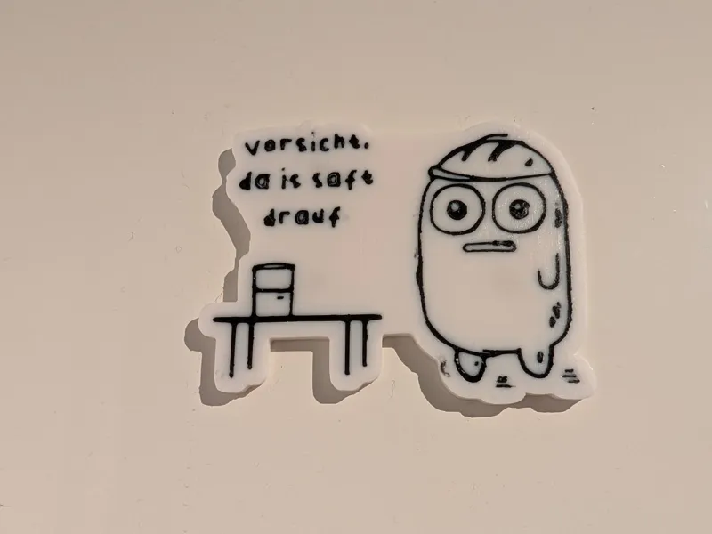 Magnet - Vorsicht da ist Saft drauf - Plankton