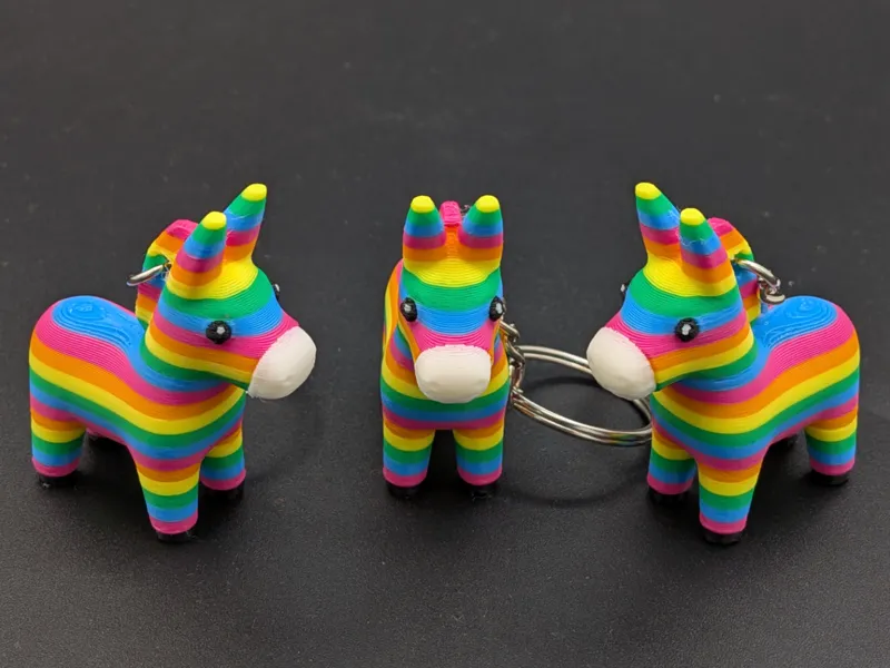 Donkey Piñata - Charm / Keychain / Backpack